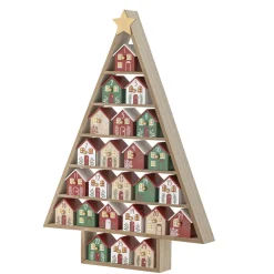 Bloomingville Weihnachtsdeko-Adventskalender Calvin Tannenbaum-Form