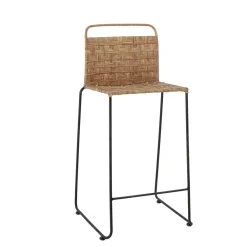 Bloomingville Hocker & Poufs-Barhocker Gunnel aus Rattan