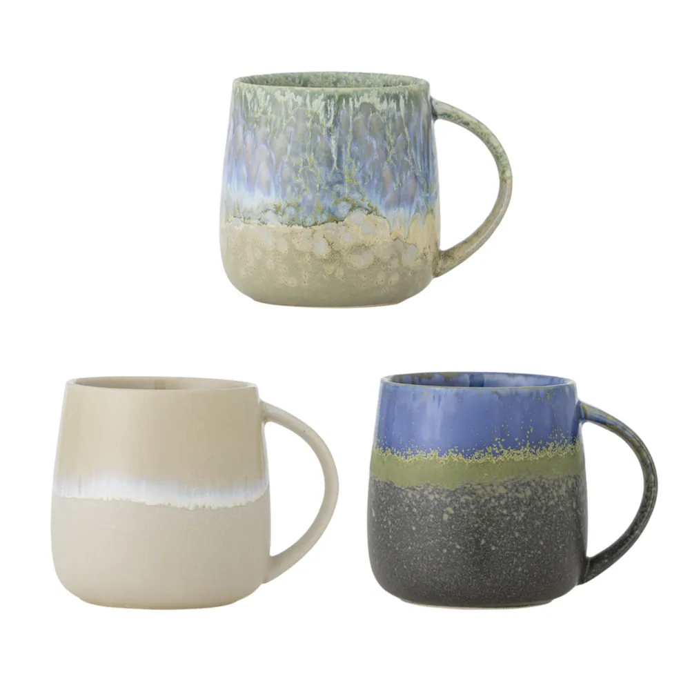 Bloomingville Becher, Tassen & Cups|Geschirr & Tischdeko Skandinavisch-Becher Cloe Multicolor 3er