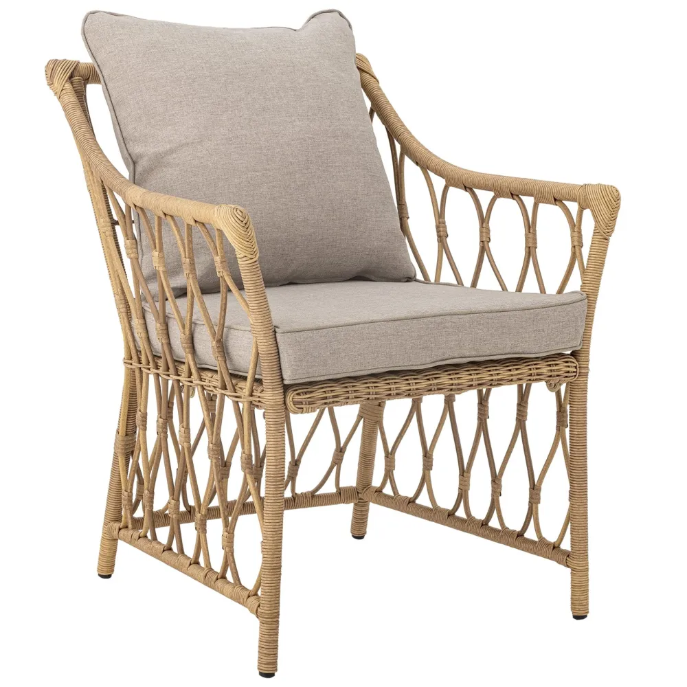 Bloomingville Gartenmöbel|Gartenmöbel-Belluce Loungesessel mit Hocker