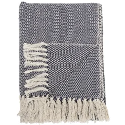 Bloomingville Decken & Plaids-Überwurf aus recycelter Baumwolle