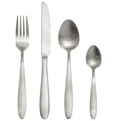 Bloomingville Geschirr & Tischdeko Skandinavisch|Besteck-Besteck Frea 4er Set, Edelstahl