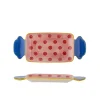 Bloomingville Servierplatten & Bretter|Geschirr & Tischdeko Skandinavisch-Caramella Servierplatte Rose aus Steingut