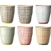 Bloomingville Becher, Tassen & Cups|Geschirr & Tischdeko Skandinavisch-Carla Becher, Steingut 6er