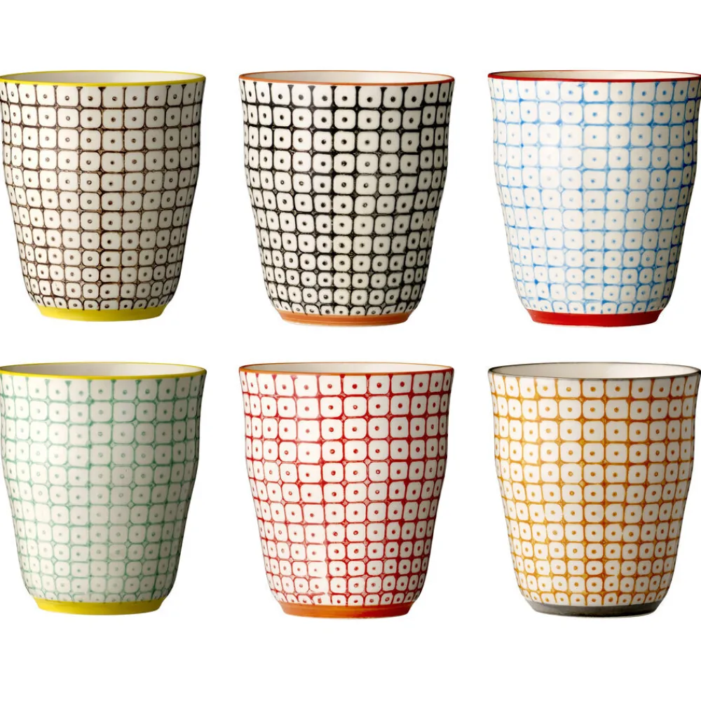 Bloomingville Becher, Tassen & Cups|Geschirr & Tischdeko Skandinavisch-Carla Becher, Steingut 6er
