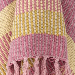 Bloomingville Decken & Plaids-Decke Isnel aus recycelter Baumwolle