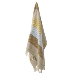 Bloomingville Decken & Plaids-Decke Isnel aus recycelter Baumwolle