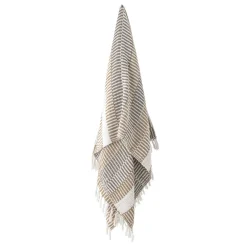 Bloomingville Decken & Plaids-Decke Isnel aus recycelter Baumwolle