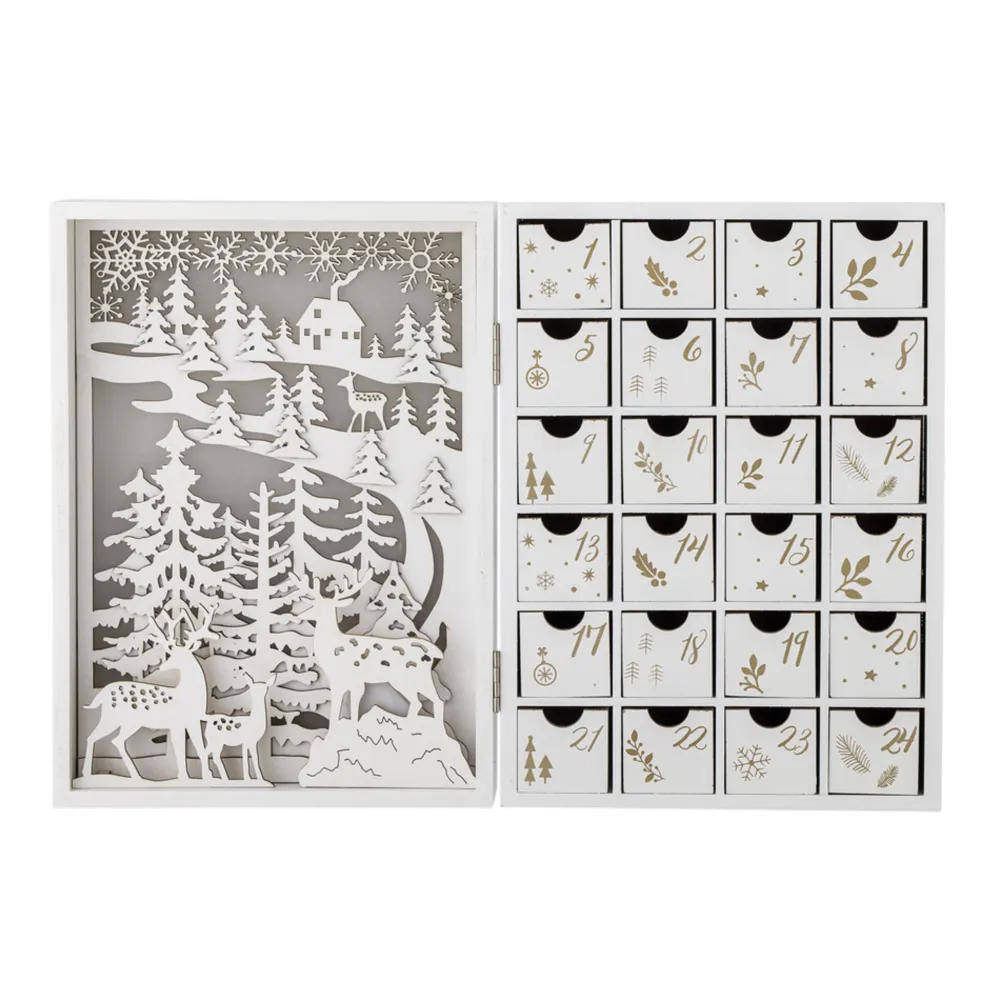 Bloomingville Weihnachtsdeko|Deko-Objekte & Figuren-Elimar Adventskalender mit Licht