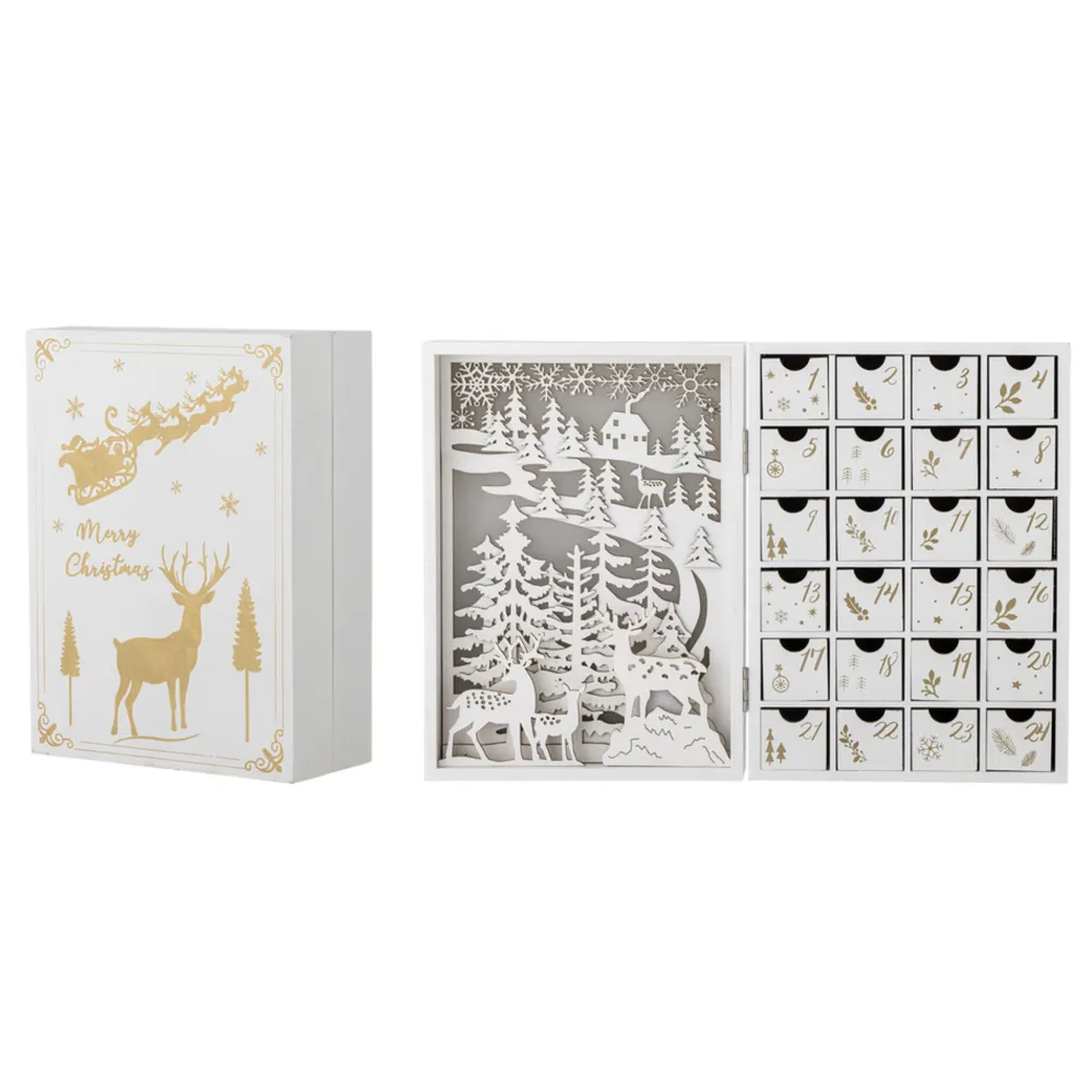 Bloomingville Weihnachtsdeko|Deko-Objekte & Figuren-Elimar Adventskalender mit Licht