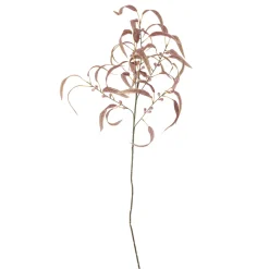 Bloomingville Kunstblumen & Kunstpflanzen-Eucalyptus Stiel, Rot, Kunstpflanze