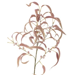 Bloomingville Kunstblumen & Kunstpflanzen-Eucalyptus Stiel, Rot, Kunstpflanze