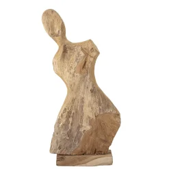 Bloomingville Teakholz Deko & Möbel|Deko-Objekte & Figuren-Figur Lenoa aus Teakholz