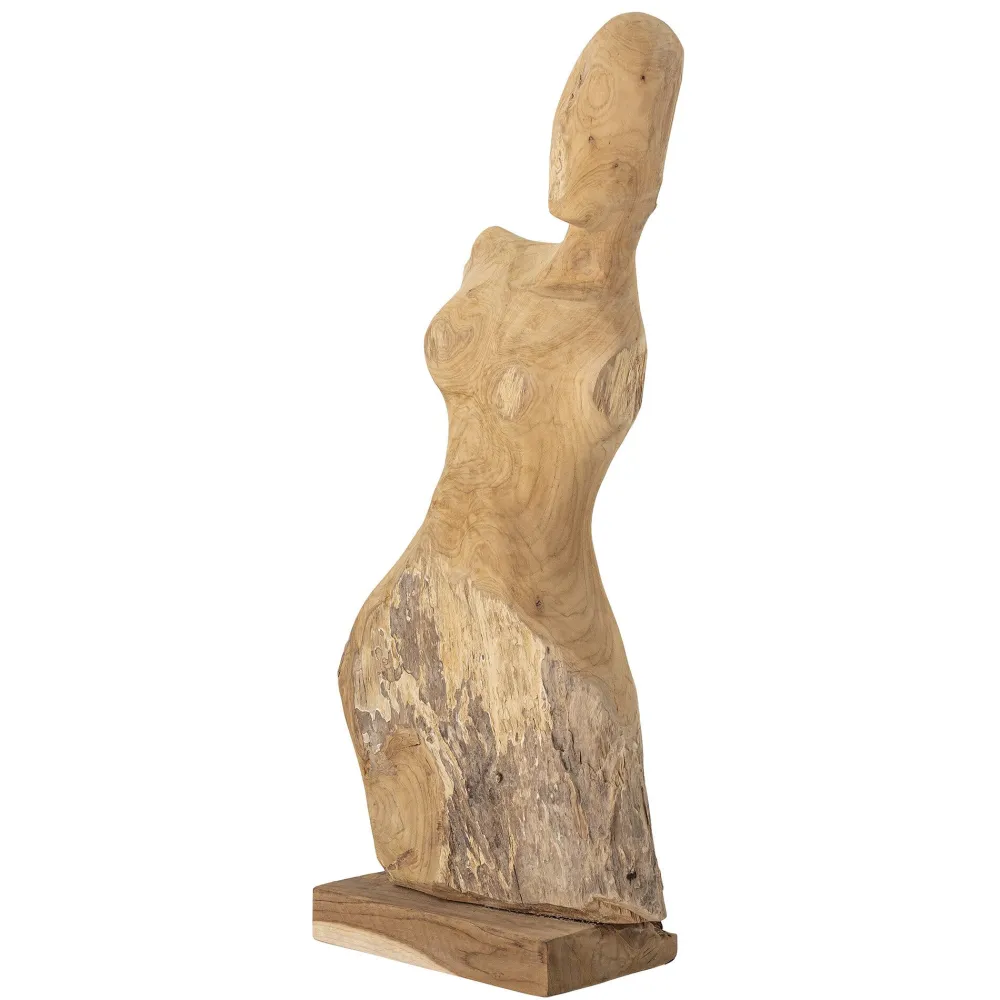 Bloomingville Teakholz Deko & Möbel|Deko-Objekte & Figuren-Figur Lenoa aus Teakholz
