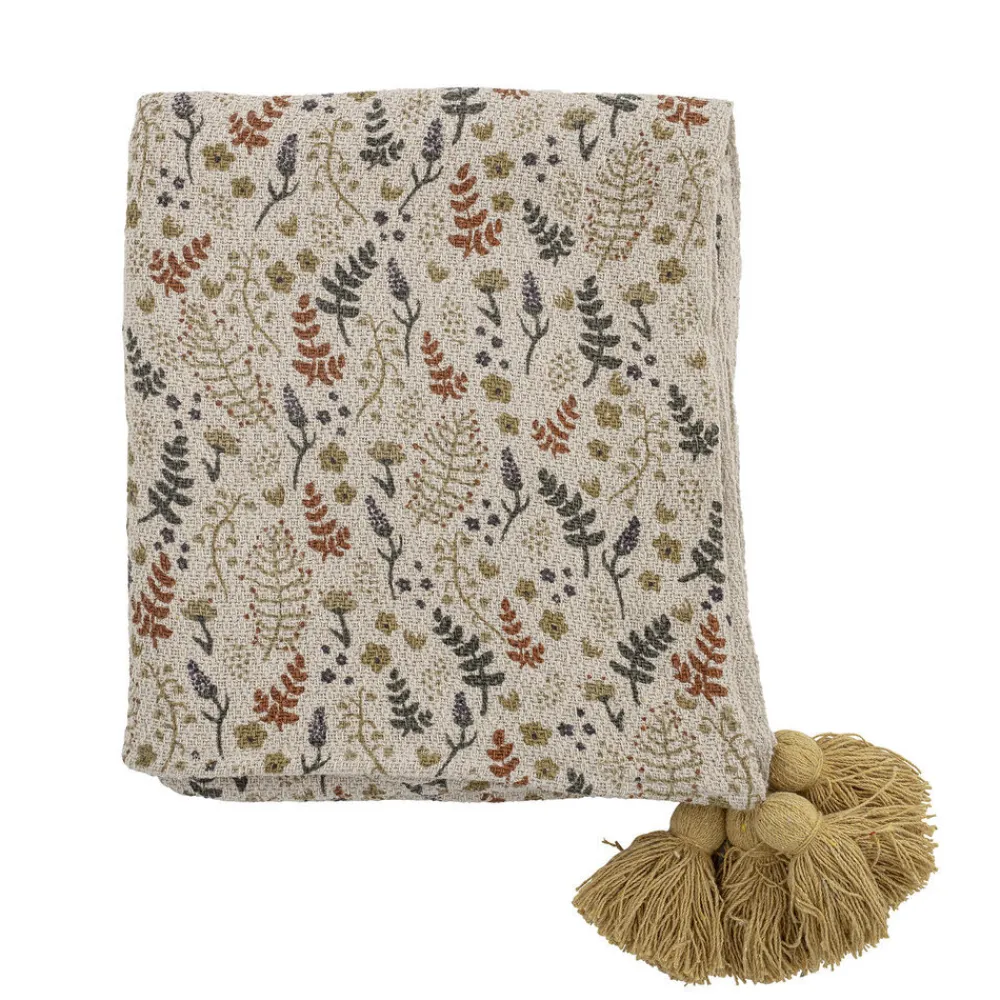 Bloomingville Decken & Plaids-Filipa Decke, Recycelte Baumwolle