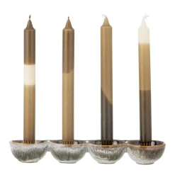 Bloomingville Weihnachtsdeko|Kerzenhalter Für Stabkerzen-Kalia Adventskerzenständer aus Steingut