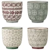 Bloomingville Becher, Tassen & Cups|Geschirr & Tischdeko Skandinavisch-Karine Becher, 4er, Steingut