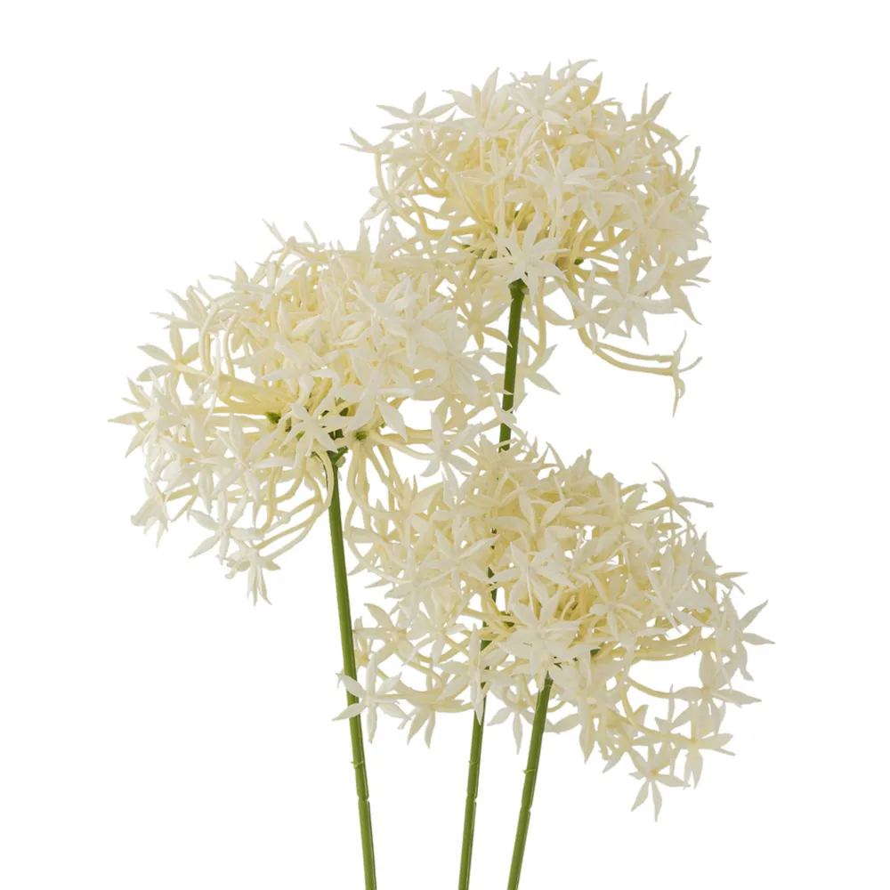 Bloomingville Kunstblumen & Kunstpflanzen-Künstlicher Allium Stiel Weiß, Kunstblume