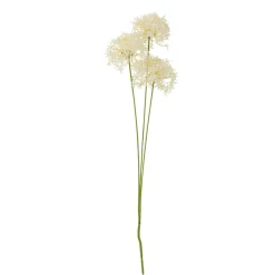 Bloomingville Kunstblumen & Kunstpflanzen-Künstlicher Allium Stiel Weiß, Kunstblume
