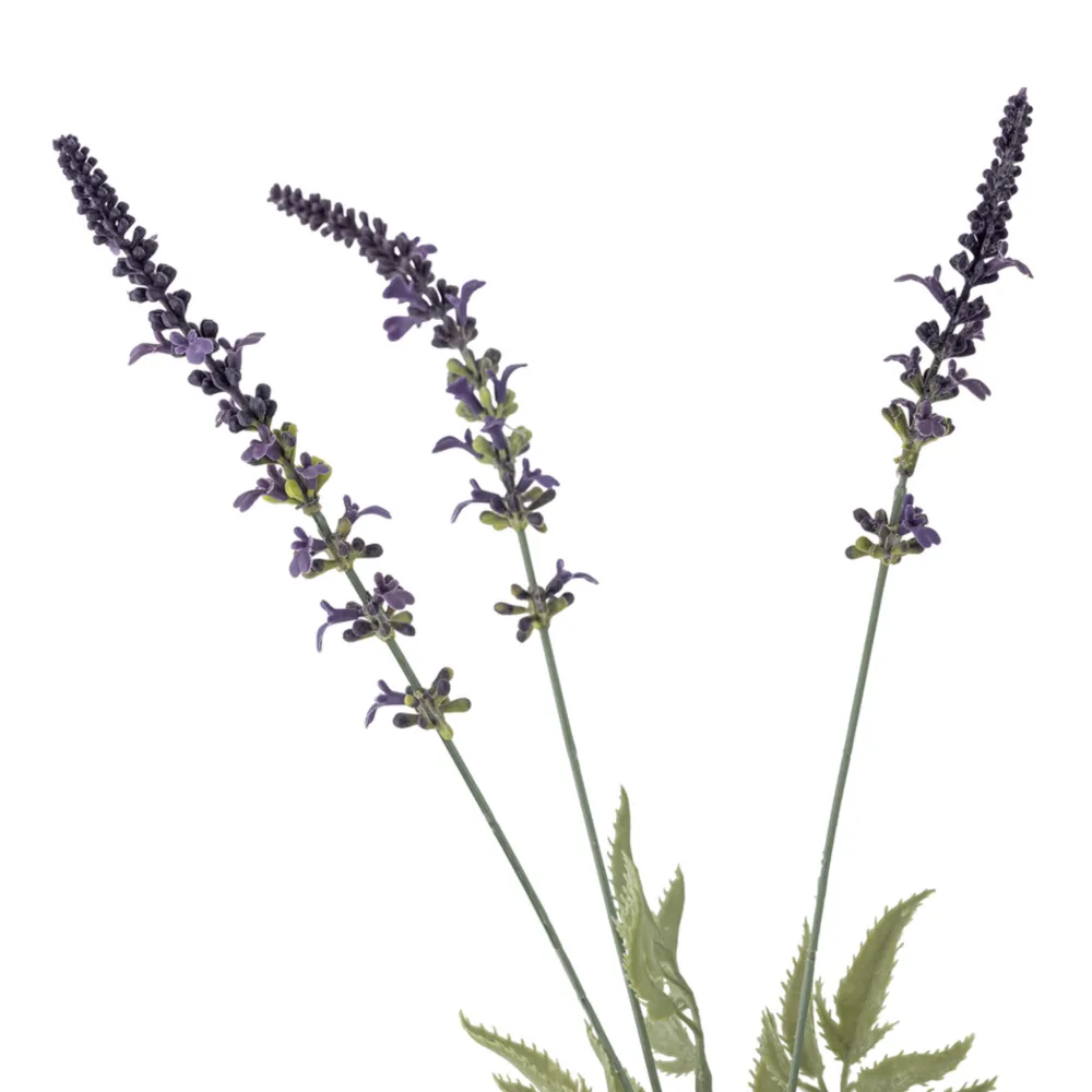 Bloomingville Kunstblumen & Kunstpflanzen-Künstlicher Lavender Stiel, Violett