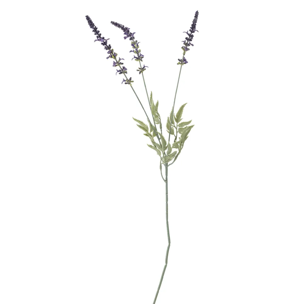Bloomingville Kunstblumen & Kunstpflanzen-Künstlicher Lavender Stiel, Violett