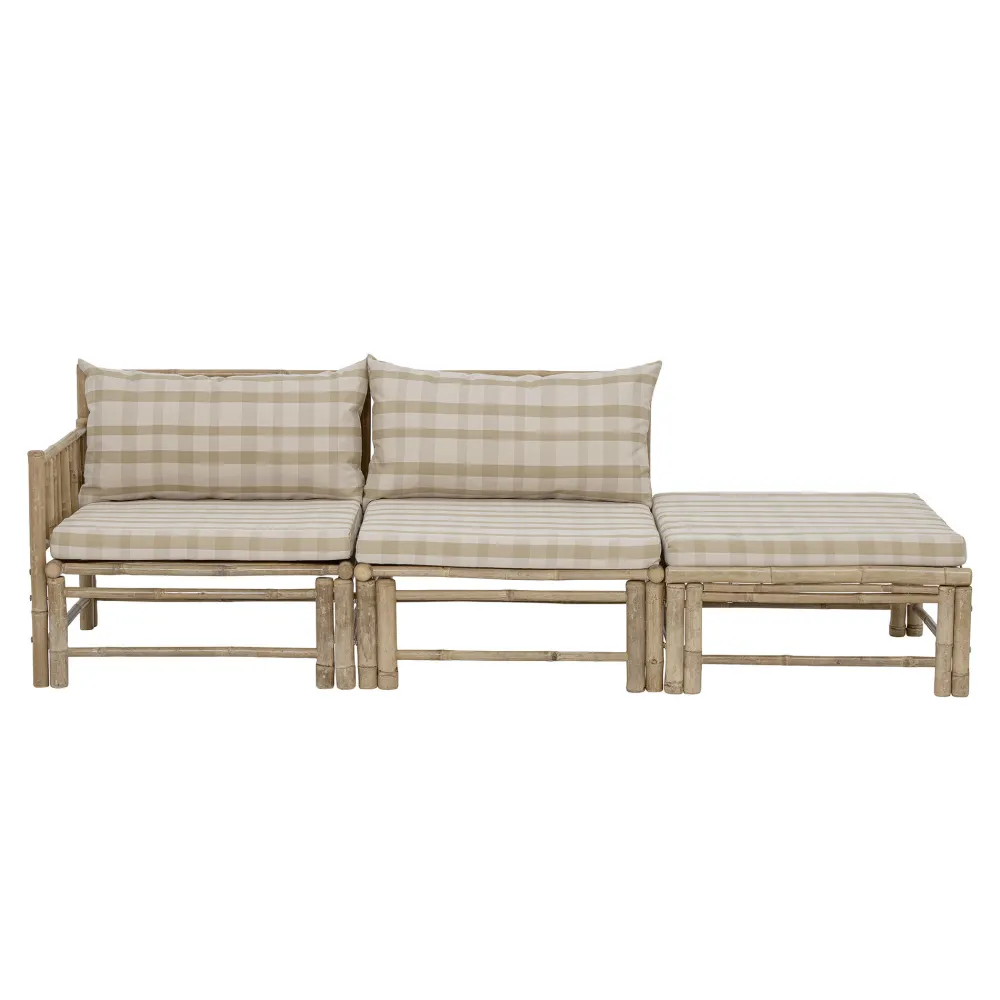 Bloomingville Gartenmöbel|Gartenmöbel-Korfu Modul Pouf Hocker Bambus
