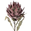Bloomingville Kunstblumen & Kunstpflanzen-Kunstblume Protea Stiel, Violett