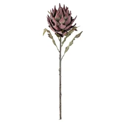 Bloomingville Kunstblumen & Kunstpflanzen-Kunstblume Protea Stiel, Violett