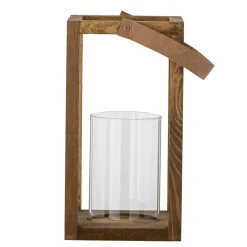 Bloomingville Laternen Für Garten Und Outdoor|Laternen-Laterne mit Glas Lyra, Kiefer