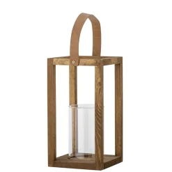 Bloomingville Laternen Für Garten Und Outdoor|Laternen-Laterne mit Glas Lyra, Kiefer
