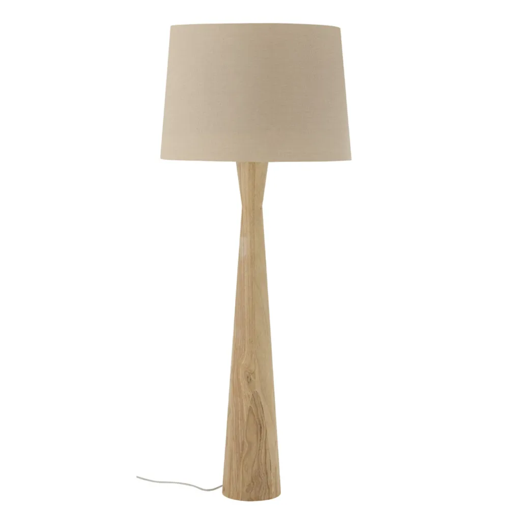 Bloomingville Stehlampen-Leonor Stehlampe, Gummibaumholz