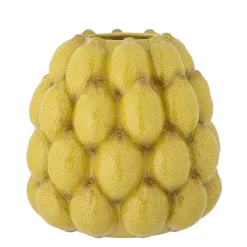 Bloomingville Vasen|Geschirr & Tischdeko Skandinavisch-Limone Vase, Gelb, Steingut