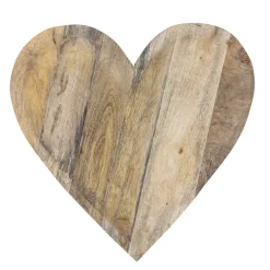 Bloomingville Tabletts|Tabletts-Lotuz Tablett in Herzform aus Mangoholz