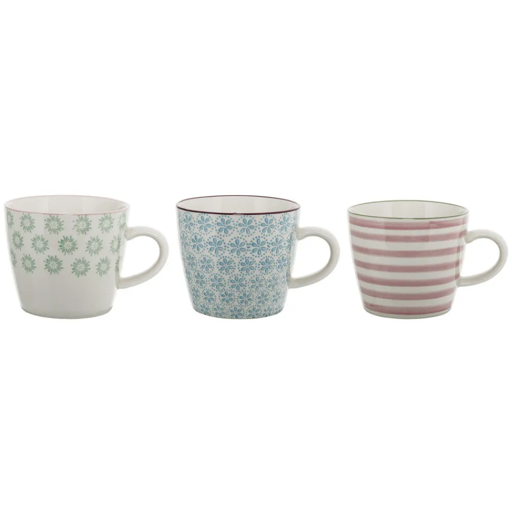 Bloomingville Becher, Tassen & Cups|Geschirr & Tischdeko Skandinavisch-Patrizia Becher, 3er, Steingut