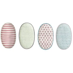 Bloomingville Servierplatten & Bretter|Teller-Patrizia Teller, Oval, 4er