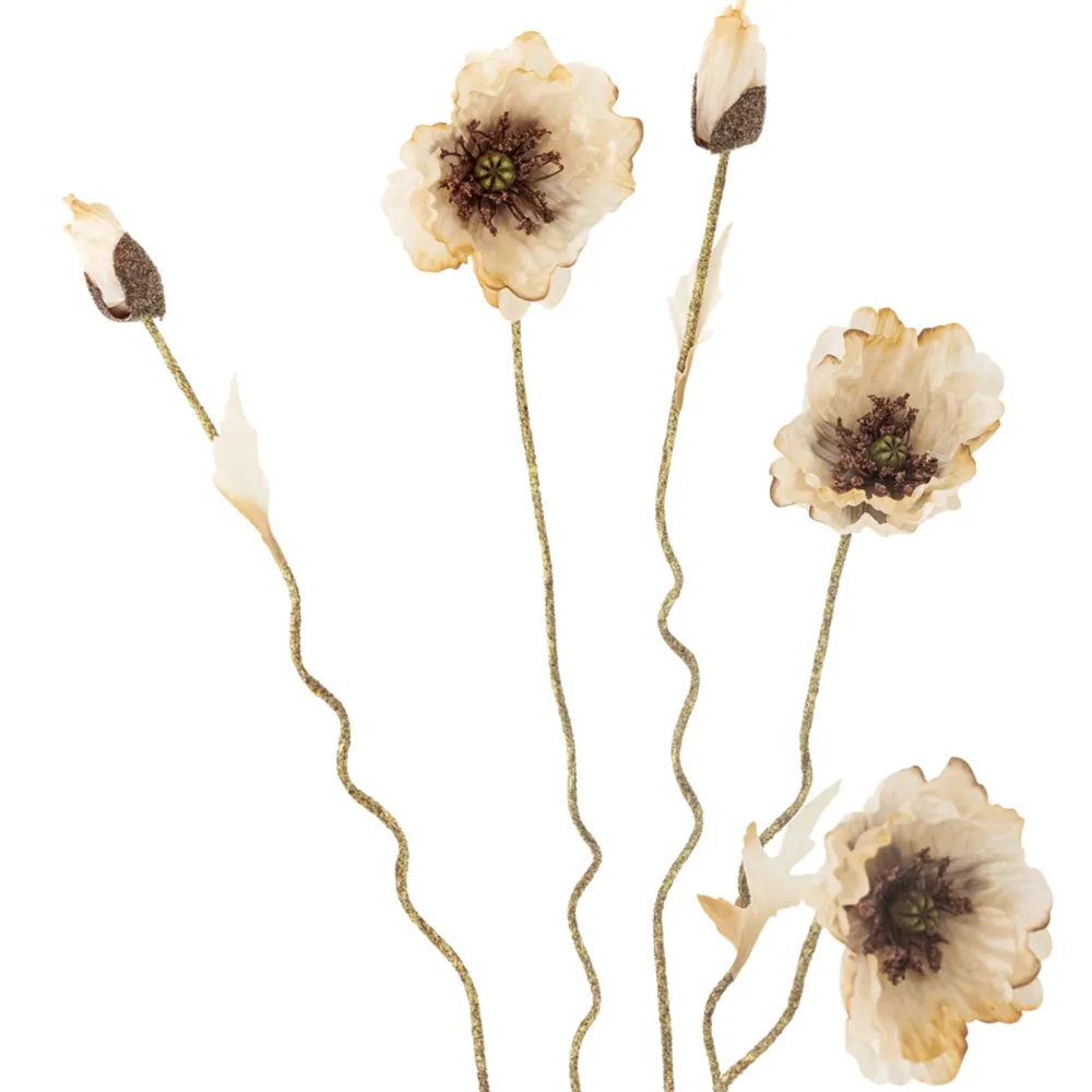 Bloomingville Kunstblumen & Kunstpflanzen-Poppy Stiel, Künstliche Blume