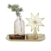 Bloomingville Weihnachtsdeko|Kerzentabletts-Sanga Tablett mit Teelichthaltern, Weihnachten, quadratisch