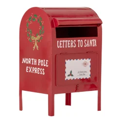 Bloomingville Weihnachtsdeko|Deko-Objekte & Figuren-Santas Briefkasten Deko Metall