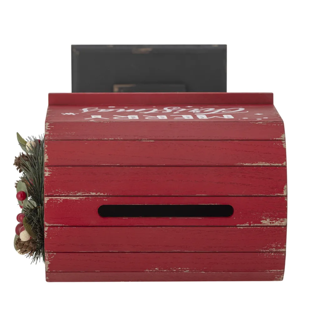 Bloomingville Weihnachtsdeko|Deko-Objekte & Figuren-Santas Briefkasten Deko mit Standfuß
