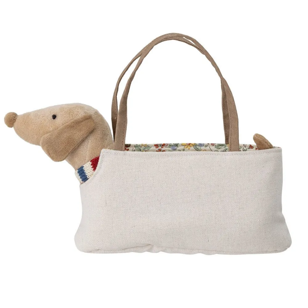 Bloomingville Spielzeug-Soft Toy Hund mit Tasche Hilena