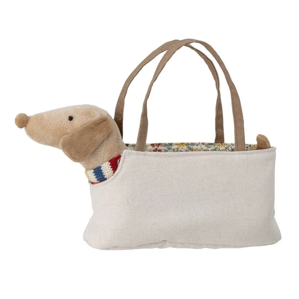 Bloomingville Spielzeug-Soft Toy Hund mit Tasche Hilena