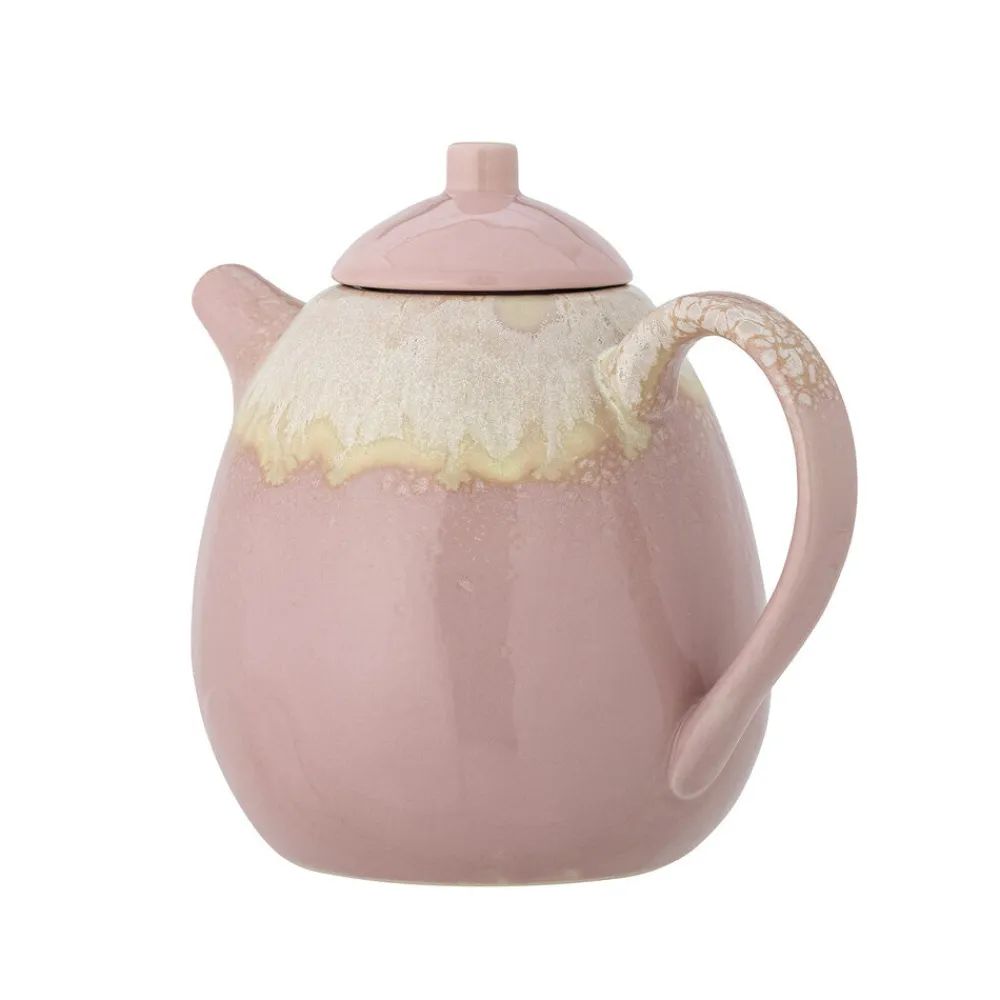 Bloomingville Tee- & Kaffeekannen|Krüge & Kannen-Teekanne Louisa in Rose aus Steingut