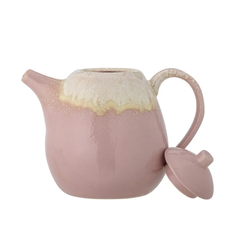 Bloomingville Tee- & Kaffeekannen|Krüge & Kannen-Teekanne Louisa in Rose aus Steingut
