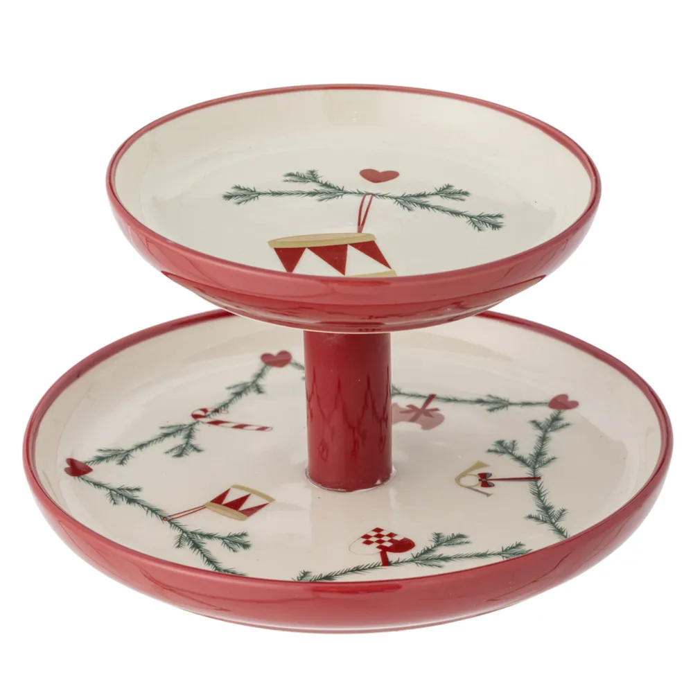 Bloomingville Weihnachtsdeko|Etageren & Kuchenplatten-Weihnachts-Etagere Yule