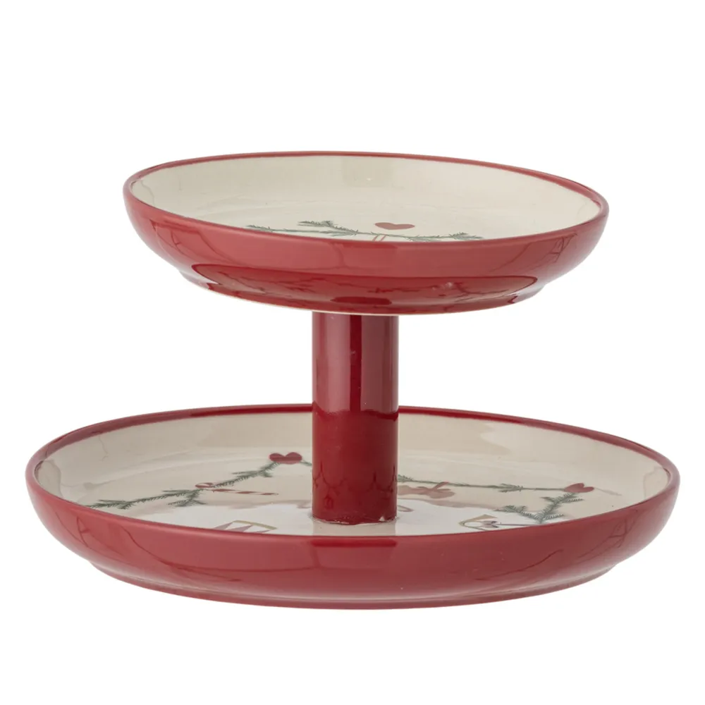 Bloomingville Weihnachtsdeko|Etageren & Kuchenplatten-Weihnachts-Etagere Yule