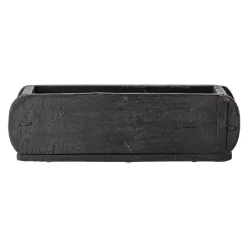 Bloomingville Bad-Aufbewahrung|Küchenaufbewahrung-Ziegelform Black Box recyceltes Holz