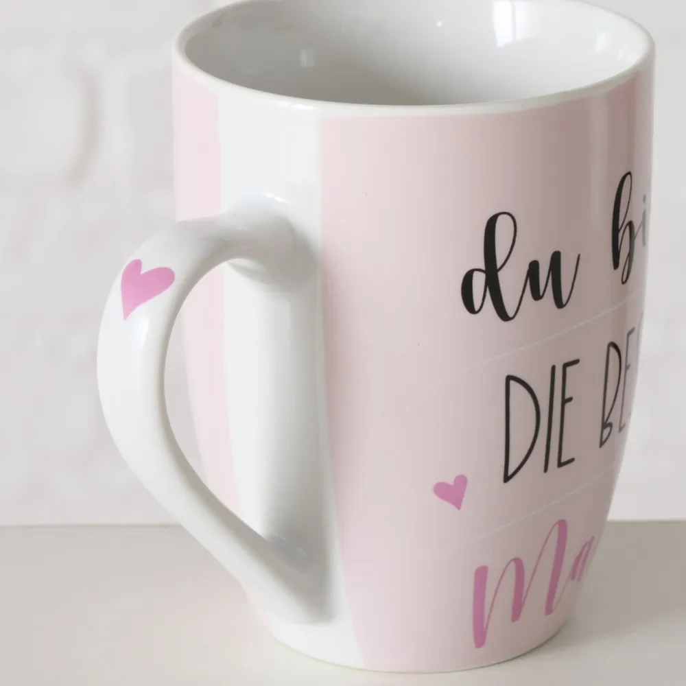 Boltze Becher, Tassen & Cups|Geschirr & Tischdeko Skandinavisch-Becher beste Mama, 2er Set