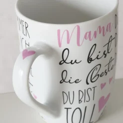 Boltze Becher, Tassen & Cups|Geschirr & Tischdeko Skandinavisch-Becher beste Mama, 2er Set