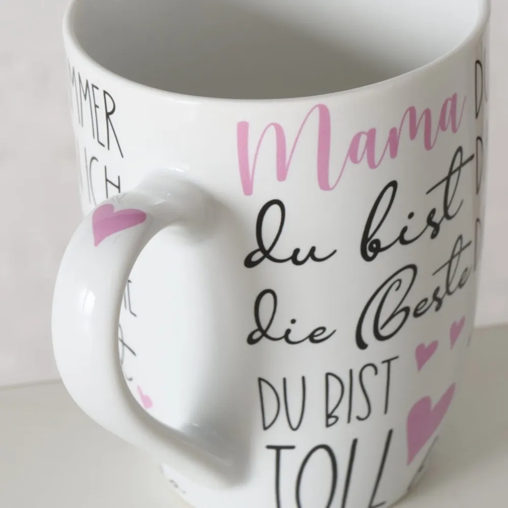 Boltze Becher, Tassen & Cups|Geschirr & Tischdeko Skandinavisch-Becher beste Mama, 2er Set