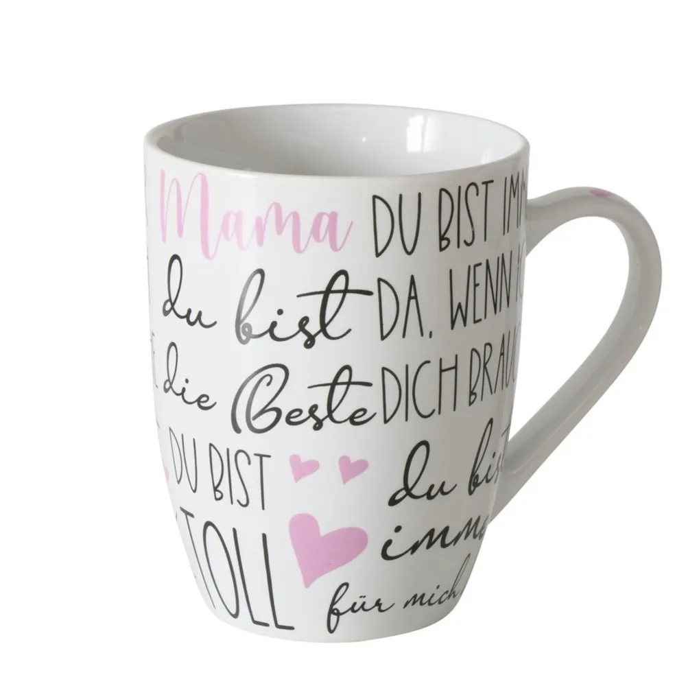 Boltze Becher, Tassen & Cups|Geschirr & Tischdeko Skandinavisch-Becher beste Mama, 2er Set